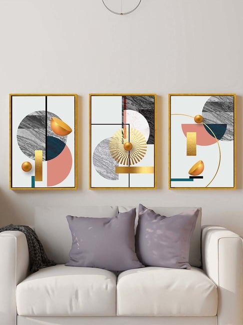 Buy Art Street Modern Marbling Canvas Painting Prints Wall Art at