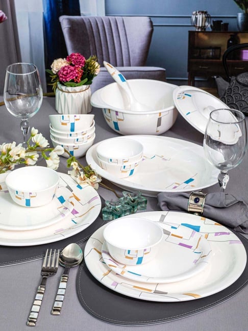 Buy Servewell Cityscape Melamine 31 Pcs Dinner Set at Best Price