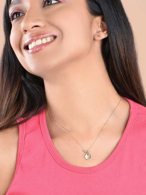 Double Droplet Charm Necklace | Boldiful