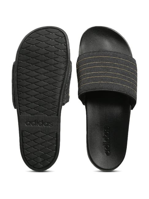 All black adidas sales adilette slides