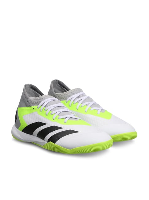 Adidas indoor clearance soccer shoes white