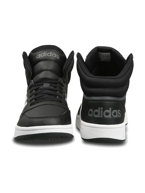 Buy Adidas Men's HOOPS MID Black Ankle High Sneakers for Men