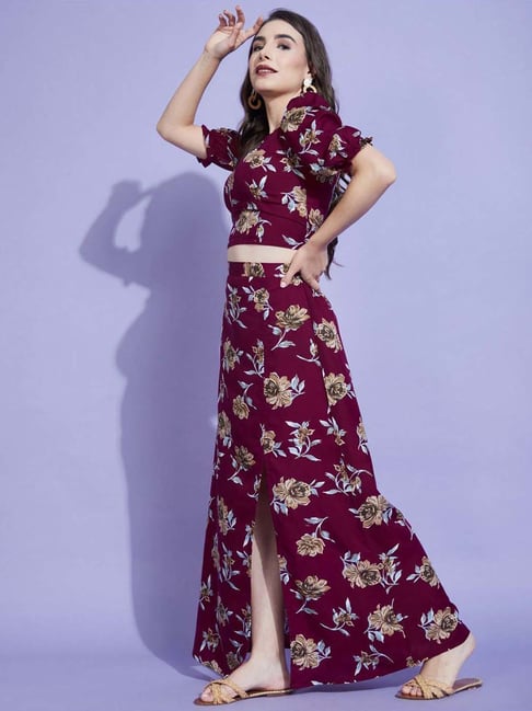 Buy Maroon Suit Sets for Women by SELVIA Online