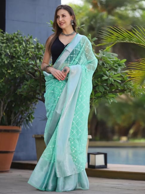 Floral Print Organza Saree • Anaya Designer Studio | Sarees, Gowns And  Lehenga Choli