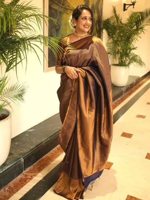 Buy Light Coffee Brown Sequin Work Organza Saree Online in USA – Pure  Elegance