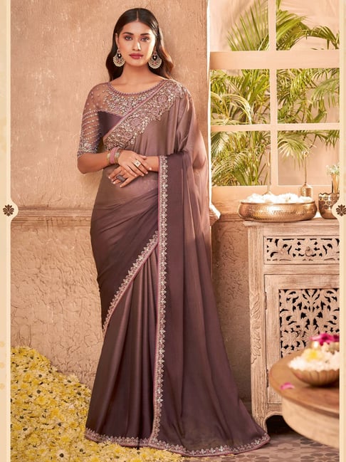 Buy Blue Sarees for Women by Naeusa Online | Ajio.com