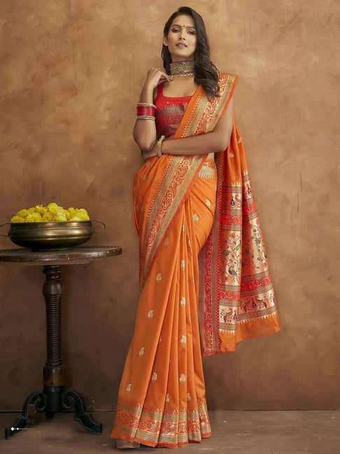 Buy Siril Chiffon Red & Yellow Color Chiffon Saree with Blouse piece |  sarees for Women| saree | sarees Online at Best Prices in India - JioMart.