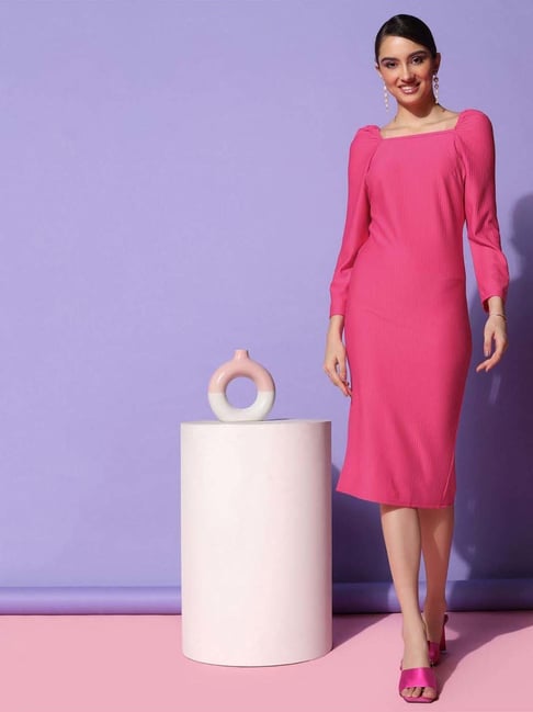 Buy SELVIA Pink Shift Dress for Women Online @ Tata CLiQ