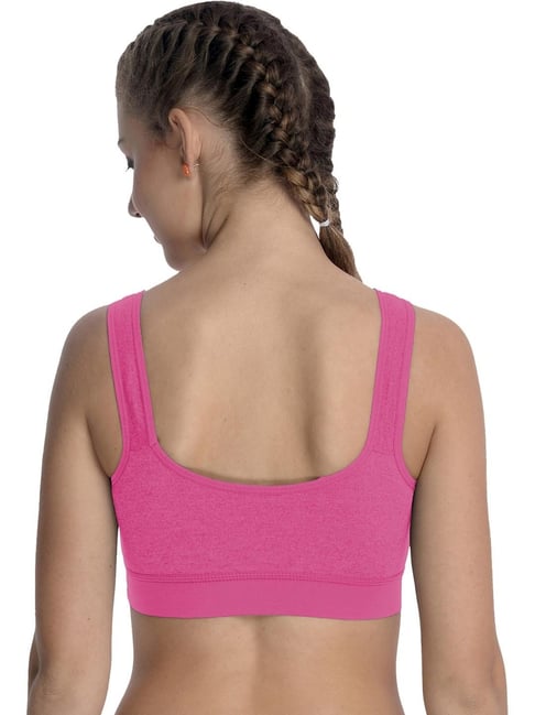 FIMS Black & Pink Full Coverage Sports Bras - Pack Of 2