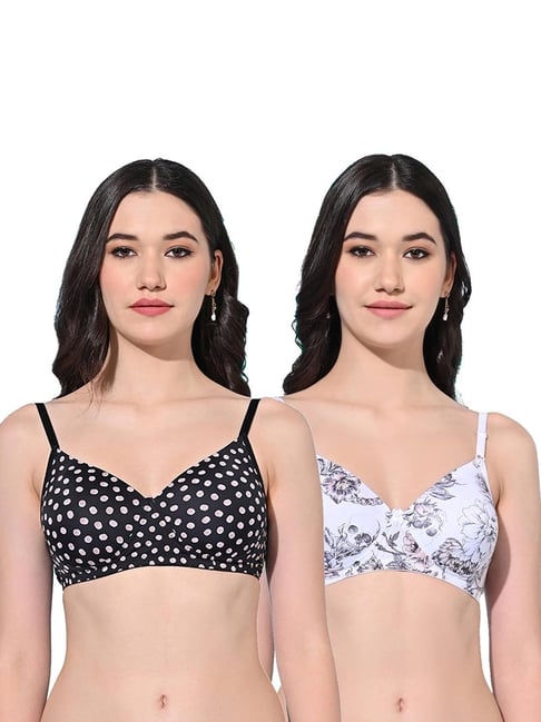 FIMS Black & White Printed Bras - Pack Of 2-picture-46