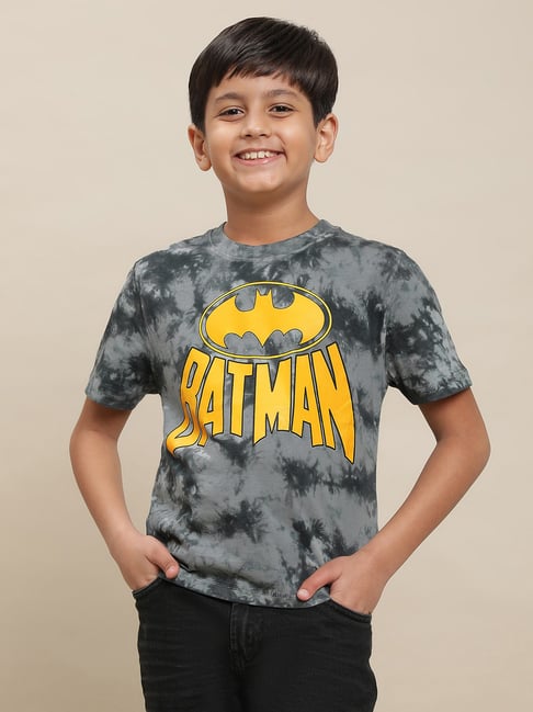 Kidsville Batman Printed Multi Color Tshirt For Boys - Main Image