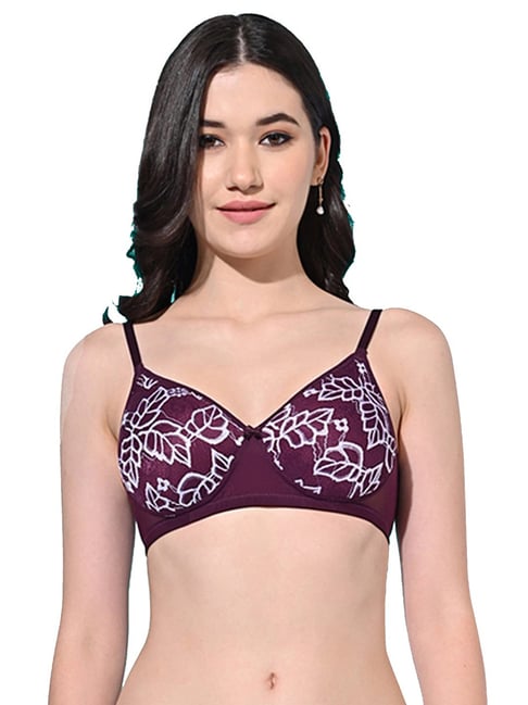 FIMS Purple Printed Bra-picture-24