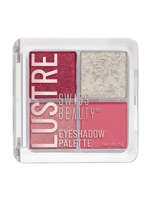 SWISS BEAUTY Lustre Eyeshadow Palette Rose N Petals - 5 gm-picture-12