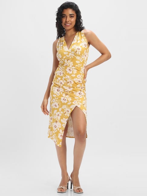 Buy Forever 21 Yellow Printed Shift Dress for Women Online @ Tata CLiQ