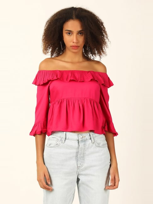 forever 21 red off the shoulder top