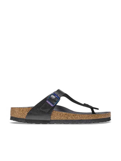 Birkenstock Betula Gizeh Women's Purple Leather Slip On Thong Sandals Size 6