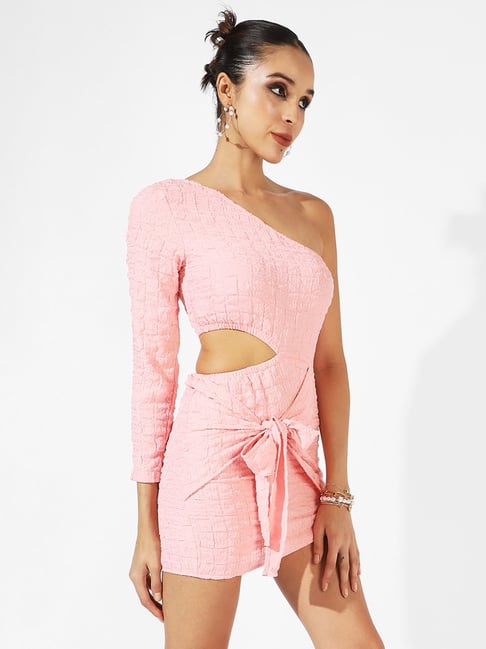 Mini dress with long sleeves and cut-out - SALE up to 40% off - BSK Teen |  Bershka