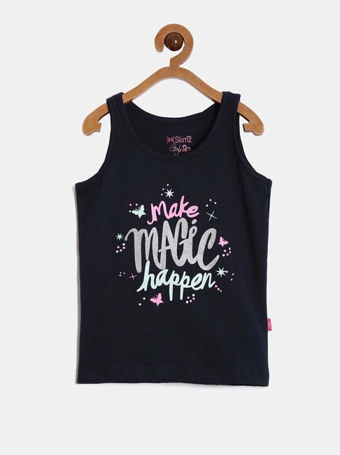 Dixcy Slimz Kids Navy Cotton Printed T-Shirt-picture-23