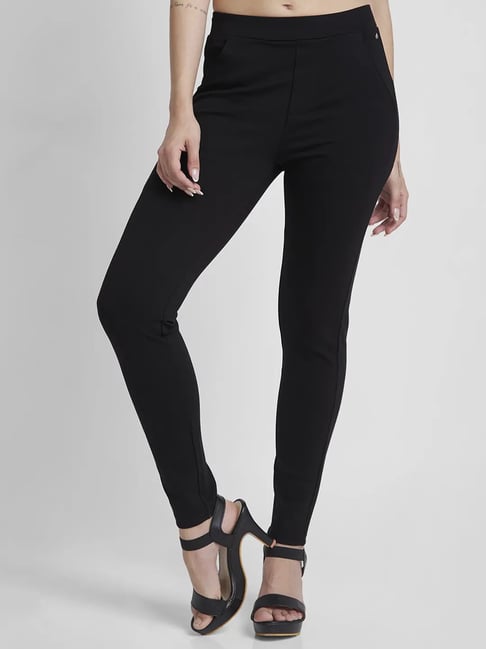 Spykar Black Slim Fit Trackpants-picture-24