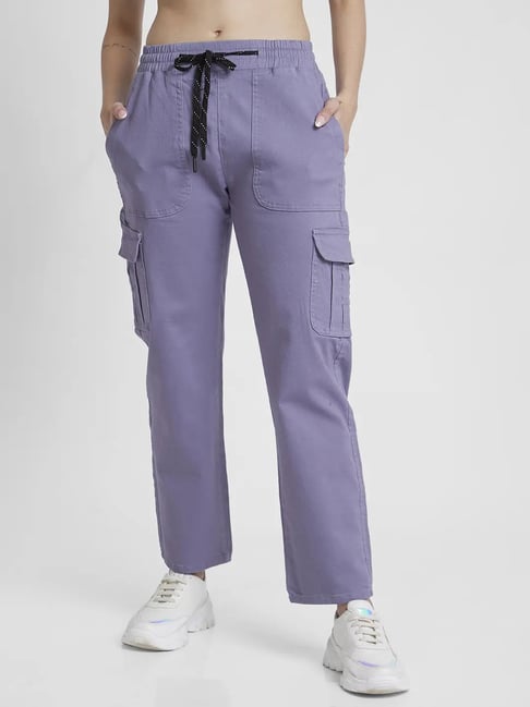 Spykar Blue Regular Fit Trackpants-picture-47