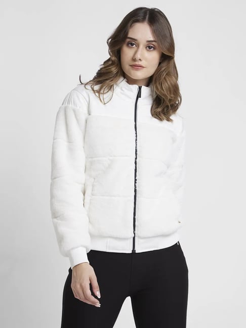 Spykar white outlet jacket