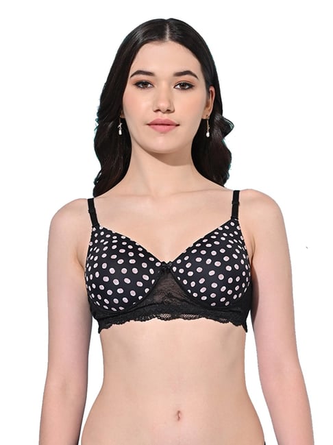 FIMS Black Printed Bra-picture-29