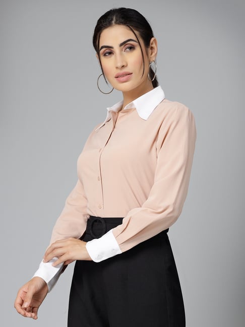 Style Quotient Beige Regular Fit Shirt-image-35