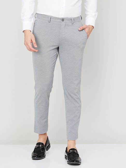Light Grey Pleated Vigo Pants in Circular Wool Flannel | SUITSUPPLY US