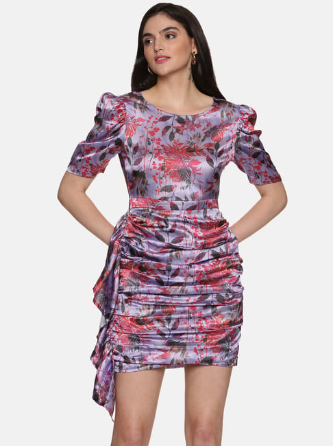 Buy Women Casual Chocolate Brown Printed Mini Length Full Sleeve Bodycon  Dress Online at Best Prices in India - JioMart.