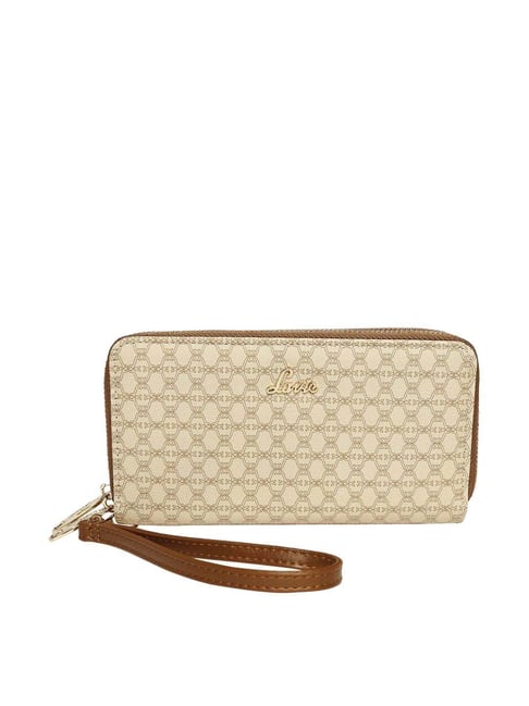 Lavie Savy Beige Printed Zip Around Wallet for Women-picture-43