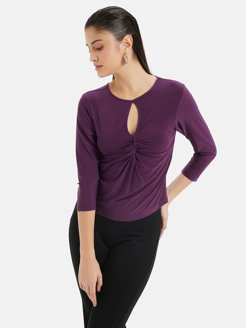 Buy Kazo Plum Top for Women's Online @ Tata CLiQ
