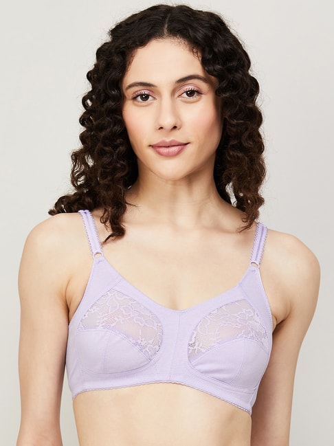 Buy Ginger by Lifestyle Lavender Lace Full Coverage Everyday Bra for Women  Online @ Tata CLiQ