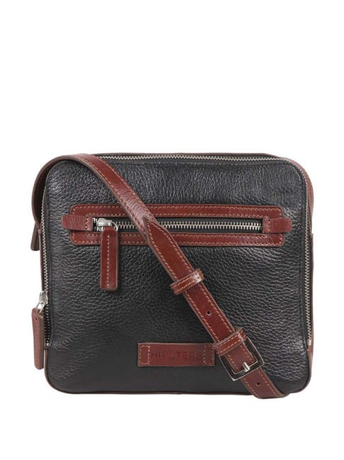 Buy Hidesign Hipsters Black Scooter 02 Solid Small Cross Body Bag