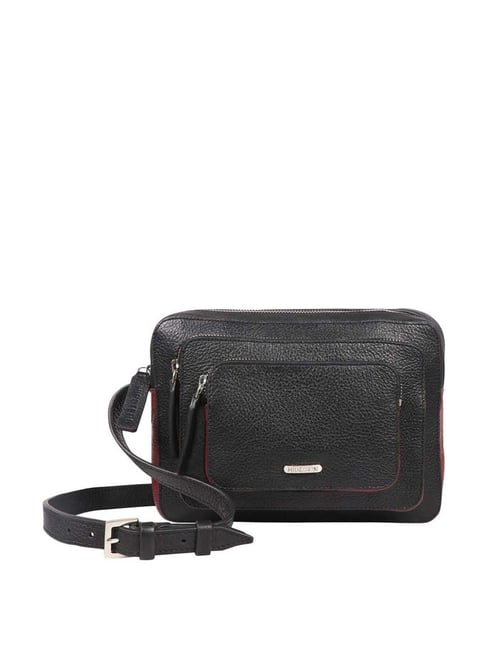 Buy Hidesign Hipsters Black Vibes 03 Solid Small Sling Handbag