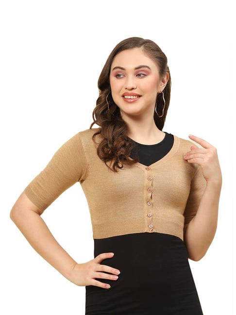 Monte Carlo Brown Crop Cardigan