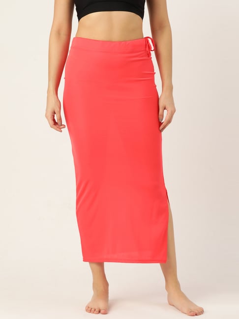 Buy Ms.Lingies Pink Plain Saree Shapewear for Women Online @ Tata CLiQ