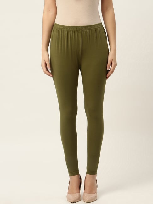 Buy Ms.Lingies Green Cotton Leggings for Women Online @ Tata CLiQ