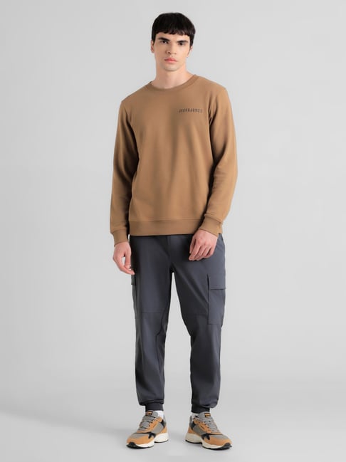 Jack & Jones Brown Regular Fit Round Neck Sweatshirt-picture-43