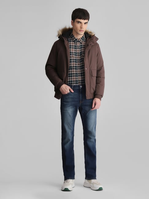 Jack & Jones Seal Brown Regular Fit Hooded Jacket-picture-33