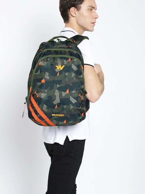 Wildcraft backpack camo store 1 green