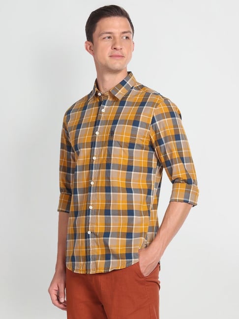 Atlast&co WOOLEN SHIRT 15 CHECK Men's Winter Wear Cottswool