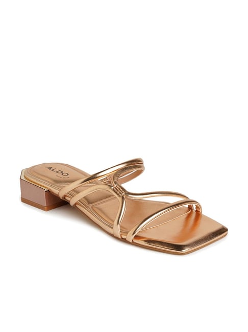 Homadles Women Strappy Flat Sandals- Beach Flats Open Toe Casual New Sandals  Gold Size 8.5 - Walmart.com