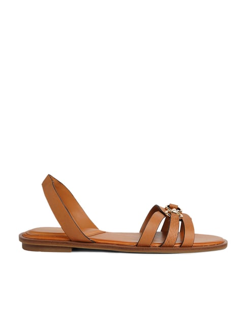 Gio Sandal In Tan Leather