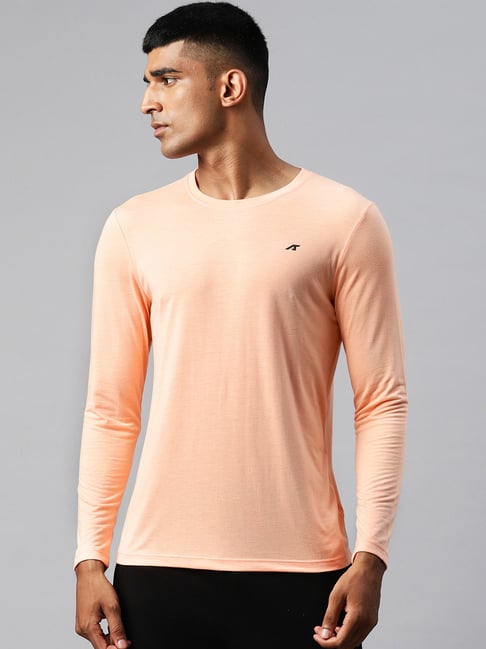 ALCIS Peach Regular Fit Graphic Print Sports T-Shirt-picture-29