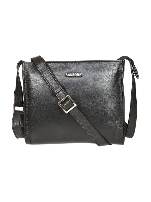 The Small Maeve Crossbody Bag in Black Pebbled Leather– KHAITE