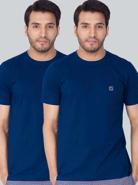 Lux Nitro Blue Regular Fit T-Shirt Pack of - 2-picture-28