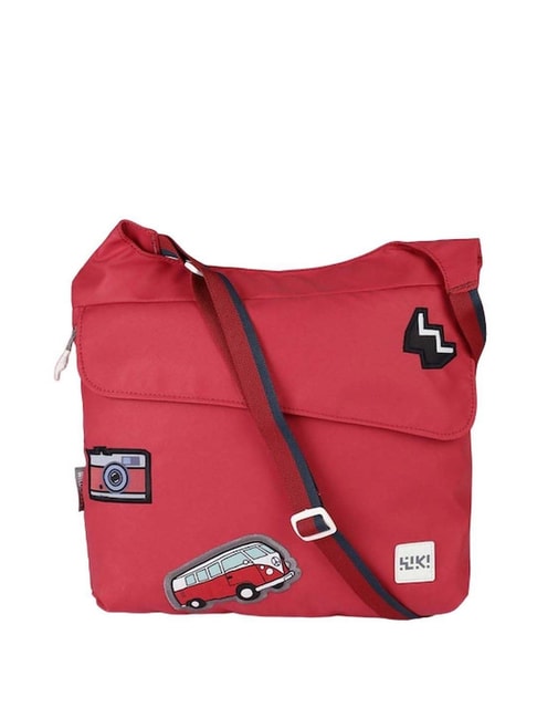 Buy Wiki Wiki Grab-it Plus Red Printed Medium Cross Body Bag at Redfynd