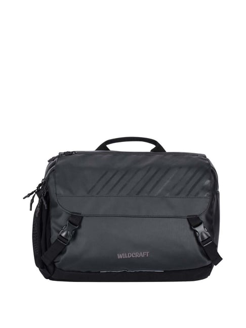 Wildcraft Black Striped Medium Messenger Bag
