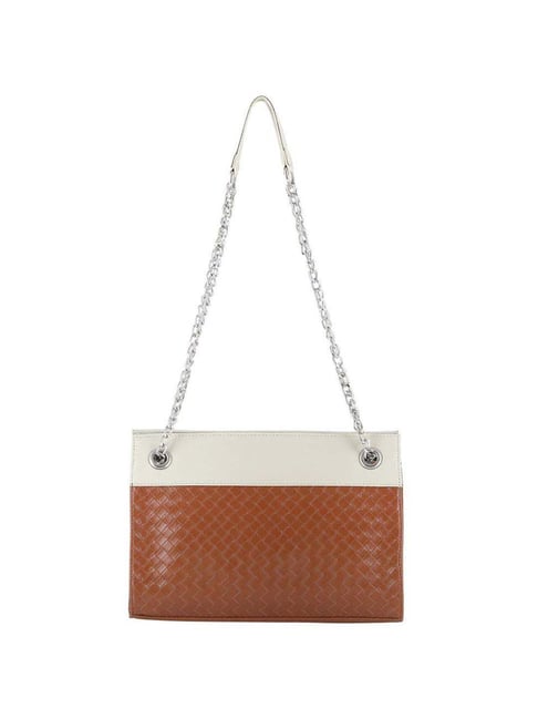 Buy Toteteca Tan Textured Medium Sling Handbag Online At Best