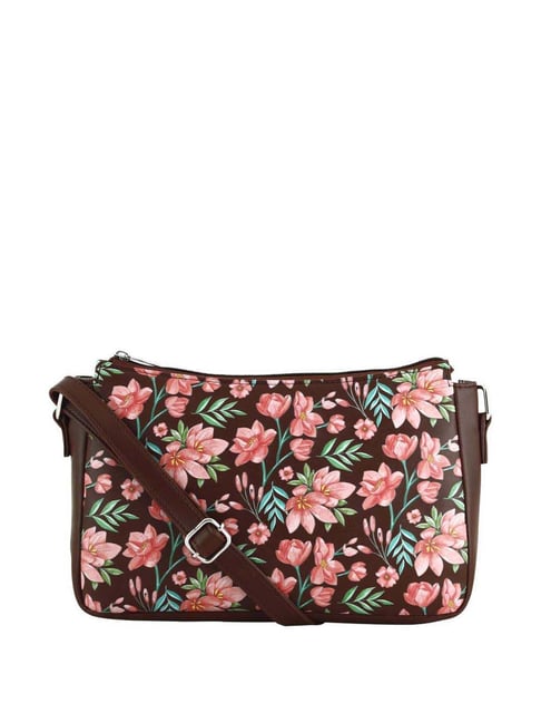 Buy Toteteca Brown Printed Medium Sling Handbag Online At Best